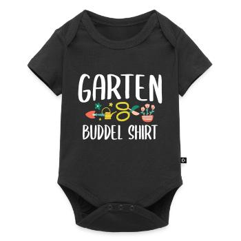 Gartenarbeit Hobbygärtner Gärtnern Garten Buddel - Baby Premium Kurzarmbody - Schwarz - Vorne