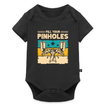 Fill Your Pinholes Auto Body Painter Auto - Baby Premium short-sleeve bodysuit - black - Front