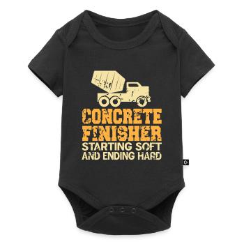 Concrete construction design for construction workers and construction site - Baby Premium short-sleeve bodysuit - black - Front