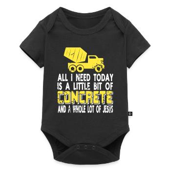 Concrete construction design for construction workers and construction site - Baby Premium short-sleeve bodysuit - black - Front