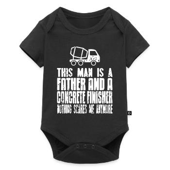 Concrete construction design for construction workers and construction site - Baby Premium short-sleeve bodysuit - black - Front