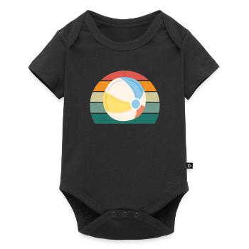 sand holiday holidaymaker holiday - Baby Premium short-sleeve bodysuit - black - Front