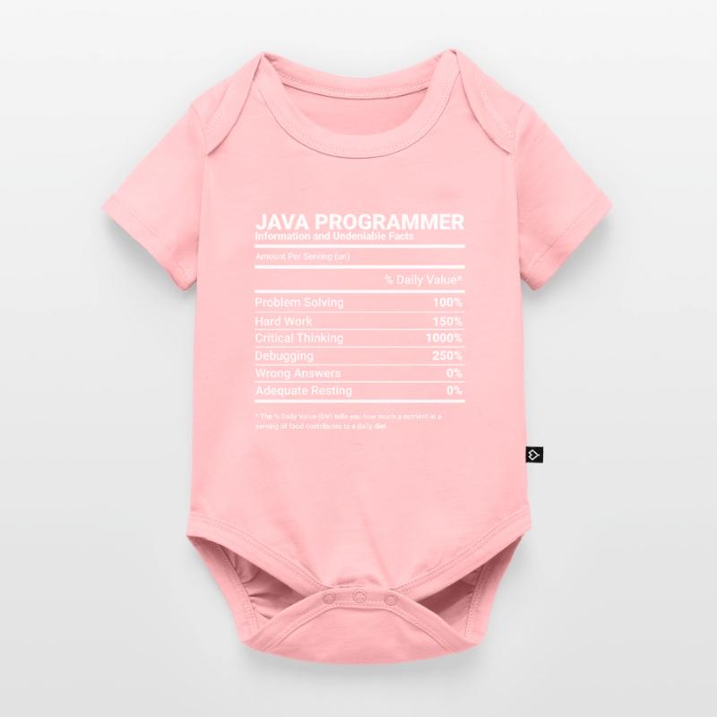 Java Programmer Software Engineer Developer Nutrit Baby Premium short-sleeve bodysuit