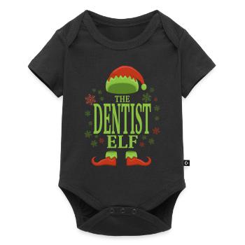 Dentist Christmas Elf - Baby Premium short-sleeve bodysuit - black - Front