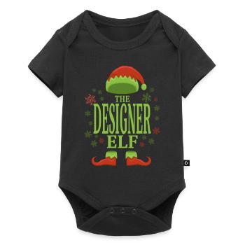 Designer Christmas Elf - Baby Premium short-sleeve bodysuit - black - Front