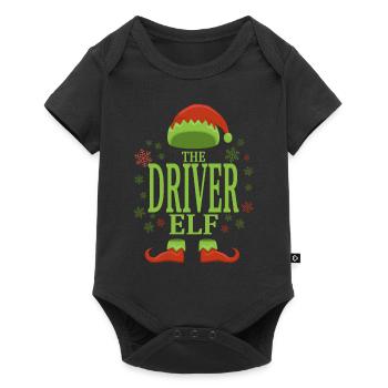 Conducteur Elfe de Noël - Body à manches courtes Premium Bébé - noir - Devant