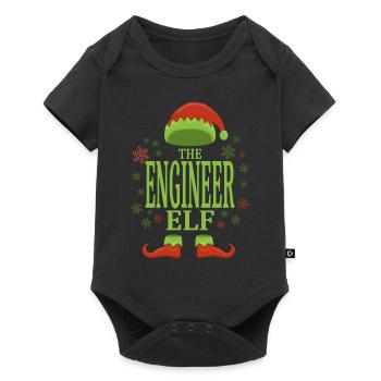 Engineer Christmas Elf - Baby Premium short-sleeve bodysuit - black - Front