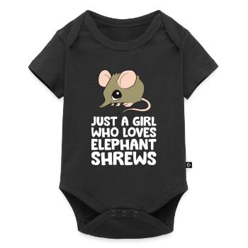 Just a Girl Who Loves Elephant Shrews - Baby Premium short-sleeve bodysuit - black - Front