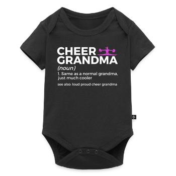 Cheerleader Cheerleading - Baby Premium Kurzarmbody - Schwarz - Vorne