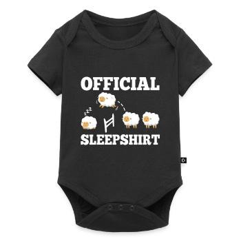 Chemise de nuit officielle Mouton - Body à manches courtes Premium Bébé - noir - Devant