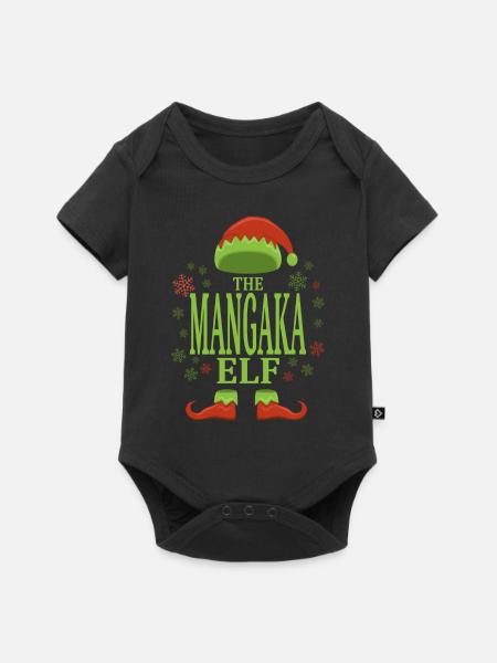 Mangaka Weihnachtself - Baby Premium Kurzarmbody - Schwarz