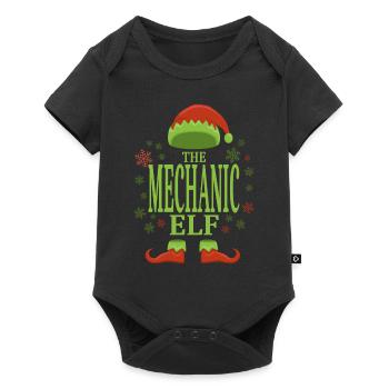 Mechanic Christmas Elf - Baby Premium short-sleeve bodysuit - black - Front