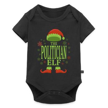 Politicien Elfe de Noël - Body à manches courtes Premium Bébé - noir - Devant