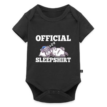 Chemise de nuit officielle Schnauzer - Body à manches courtes Premium Bébé - noir - Devant
