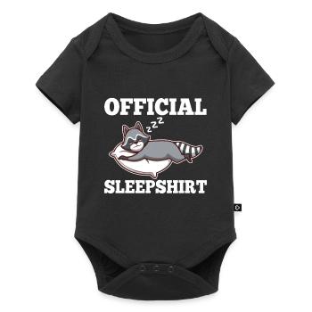 Chemise de nuit officielle Raton laveur - Body à manches courtes Premium Bébé - noir - Devant
