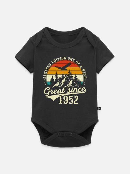 Einzigartig seit 1952 - Baby Premium Kurzarmbody - Schwarz