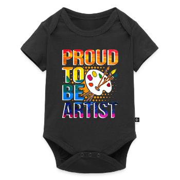 Artistes Peintres Dessin Art - Body à manches courtes Premium Bébé - noir - Devant