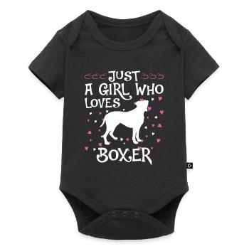 Propriétaire de chien boxeur allemand - Body à manches courtes Premium Bébé - noir - Devant