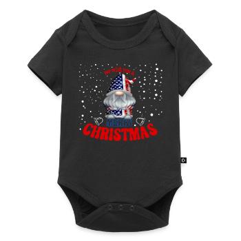 Nous vous souhaitons un joyeux Noël American Gnome - Body à manches courtes Premium Bébé - noir - Devant