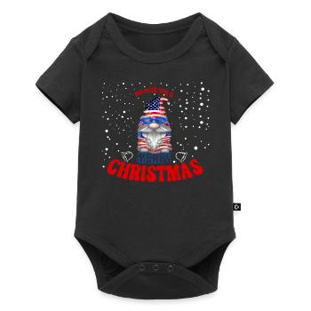 Nous vous souhaitons un joyeux Noël American Gnome - Body à manches courtes Premium Bébé - noir - Devant