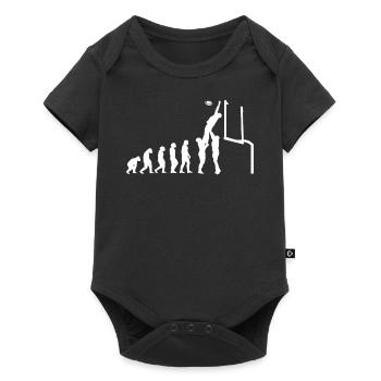 Footballspieler Rugby-ball Football-Game Evolution - Baby Premium Kurzarmbody - Schwarz - Vorne