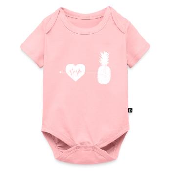 Le rythme cardiaque de l’ananas - Body à manches courtes Premium Bébé - rose - Devant