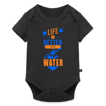 KAYAKS CANOE RAFTING BOAT Kayaking KAYAK - Baby Premium short-sleeve bodysuit - black - Front