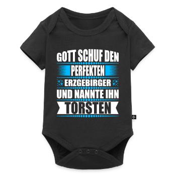 Erzgebirge Mann Namen Sachsen Torsten - Baby Premium Kurzarmbody - Schwarz - Vorne