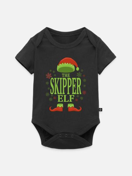 Skipper Weihnachtself - Baby Premium Kurzarmbody - Schwarz