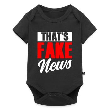 Ce sont de fausses nouvelles Loi sur la presse Liberté de la presse - Body à manches courtes Premium Bébé - noir - Devant