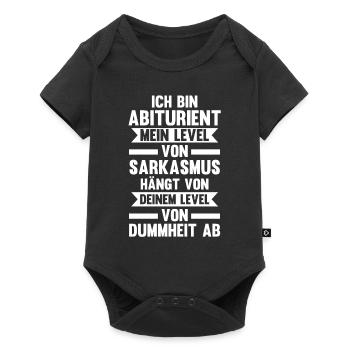 Abitur Abiturient Abifeier Abi - Baby Premium Kurzarmbody - Schwarz - Vorne