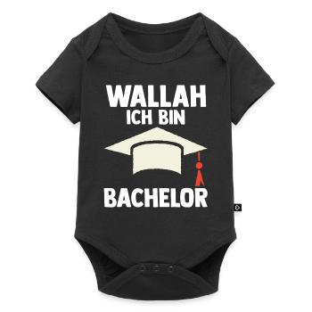Student Akademiker Uni Abschlussfeier Bachelor - Baby Premium Kurzarmbody - Schwarz - Vorne
