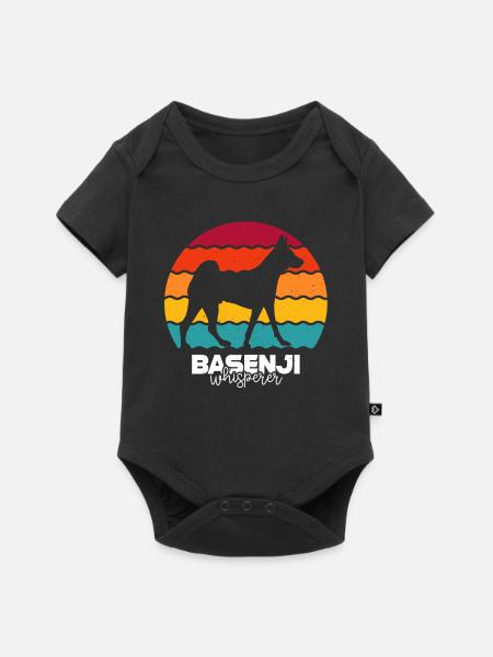 Basenji - Baby Premium Kurzarmbody - Schwarz
