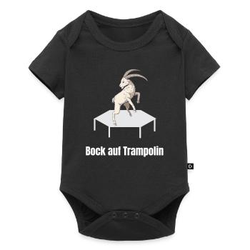 Bock Auf Trampolin - Fitness Workout Athlete Jump - Baby Premium Kurzarmbody - Schwarz - Vorne