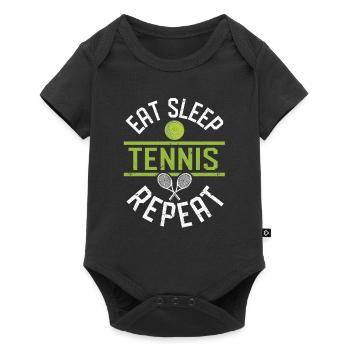 Funny Sports Player Coach Fan Food Sleep - Baby Premium short-sleeve bodysuit - black - Front