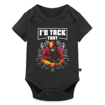 I'd Tack That Funny Welding Pun Ironworker - Baby Premium short-sleeve bodysuit - black - Front