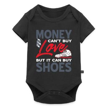 Money Can't Buy Love But It Can Buy Shoes Sneaker - Baby Premium Kurzarmbody - Schwarz - Vorne