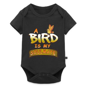 A Bird Is My Soulmate Cute Retro Designs - Baby Premium short-sleeve bodysuit - black - Front