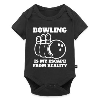 Bowling Skittles Bowler Bowling Ball Cadeau - Body à manches courtes Premium Bébé - noir - Devant