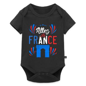 Allez La France - Body à manches courtes Premium Bébé - noir - Devant