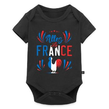 Allez La France | les champions - Body à manches courtes Premium Bébé - noir - Devant
