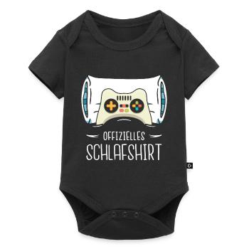 Offizielles Schlafshirt Game Controller Online - Baby Premium Kurzarmbody - Schwarz - Vorne