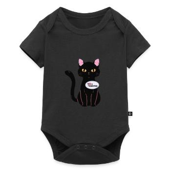 Ich Habe Gekotzt Lustige Katze Amerikanische Wahl - Baby Premium Kurzarmbody - Schwarz - Vorne
