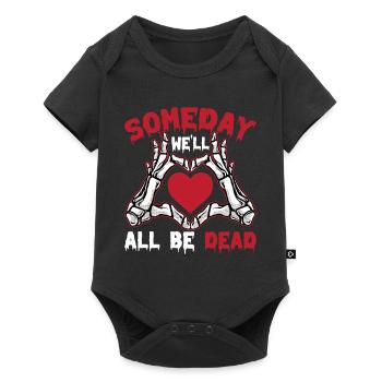 I just wait until it's quiet Halloween - Baby Premium short-sleeve bodysuit - black - Front