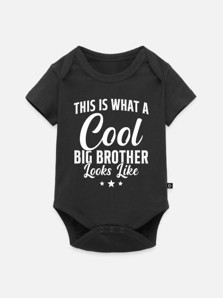 Big Brother Geschenk Humor - Baby Premium Kurzarmbody - Schwarz