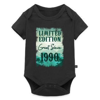 Einzigartig seit 1990 - Baby Premium Kurzarmbody - Schwarz - Vorne