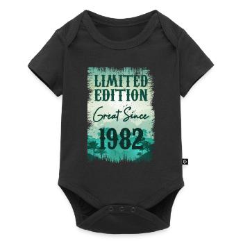 Einzigartig seit 1982 - Baby Premium Kurzarmbody - Schwarz - Vorne