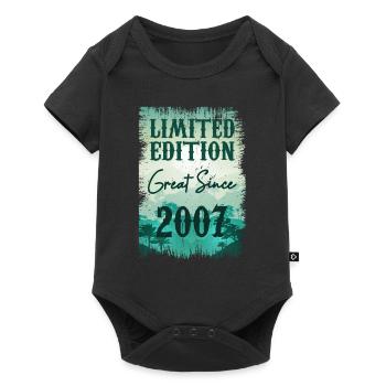 Einzigartig in seiner Art seit 2007 - Baby Premium Kurzarmbody - Schwarz - Vorne