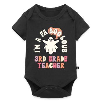 Teacher Halloween Retro 3rd Grade Vintage Third - Baby Premium short-sleeve bodysuit - black - Front