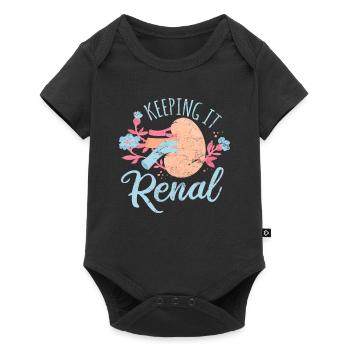 Technicienne en dialyse Infirmière en néphrologie rénale Keepin - Body à manches courtes Premium Bébé - noir - Devant